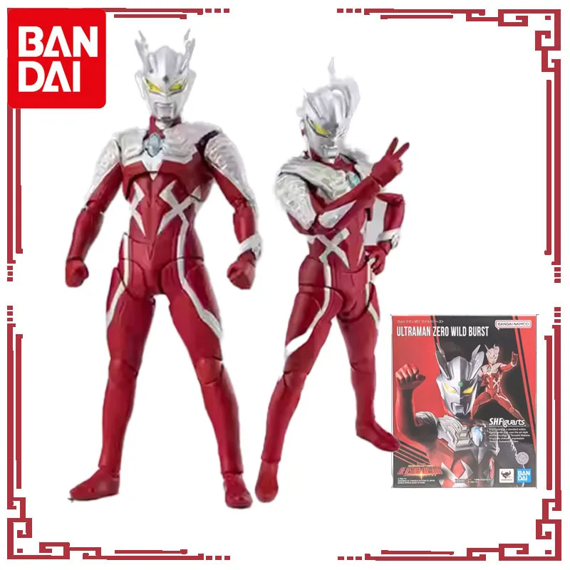 

Bandai Genuine S.H.Figuarts Anime Figure ULTRAMAN ZERO WILD BURST Action Figure Toys for Boys Girls Gift Model Ornaments
