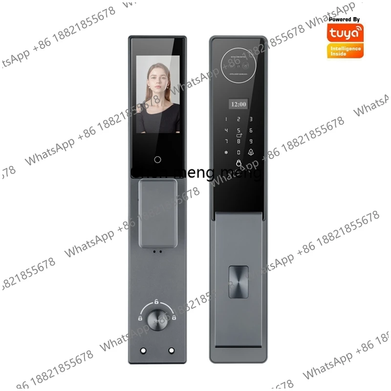

3D Face Recognition Eye Remote Electronic Capture Intelligent Password Anti-theft Tuya Wifi Fingerprint Smart Door Lock