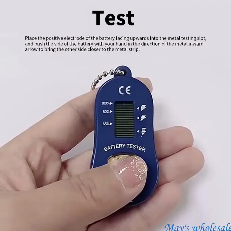 軽量の聴覚ヘルプバッテリーアナライザープラスチックバッテリーチェッカー旅行用448A