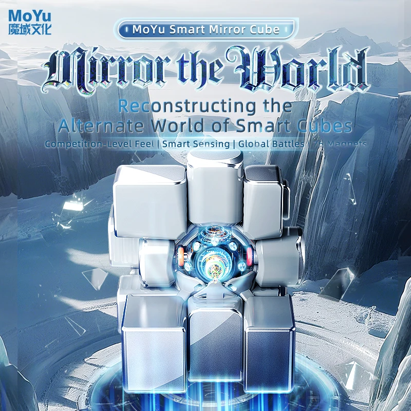MoYu-Cubo de espejo inteligente AI, Cubo magnético, rompecabezas profesional, juguetes, Cubo de velocidad, regalo para niños, Cubo mágico