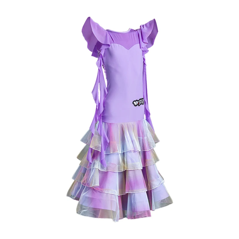 Moderne Tanzkleidung, Übungskleid für Mädchen und Erwachsene, Performance-Kleid, Wettkampfkleid nach nationalem Standard, Walzerkleid