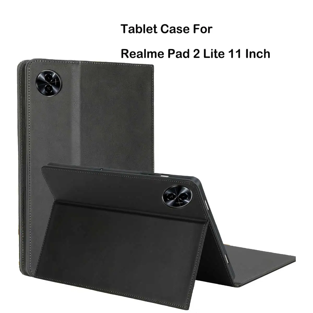Tablet Case for Realme Pad 2 Lite 11inch Protective Cover Kickstand Function Shockproof (PU leather TPU Cover)