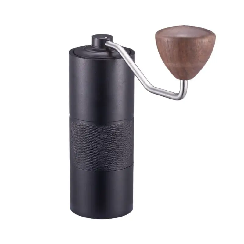 High quality mini hand crank manual stainless steel coffee grinder with adjustable settings for espresso