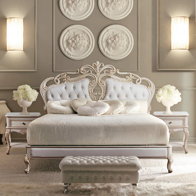 American bed European solid wood bed 1.8 meters luxury