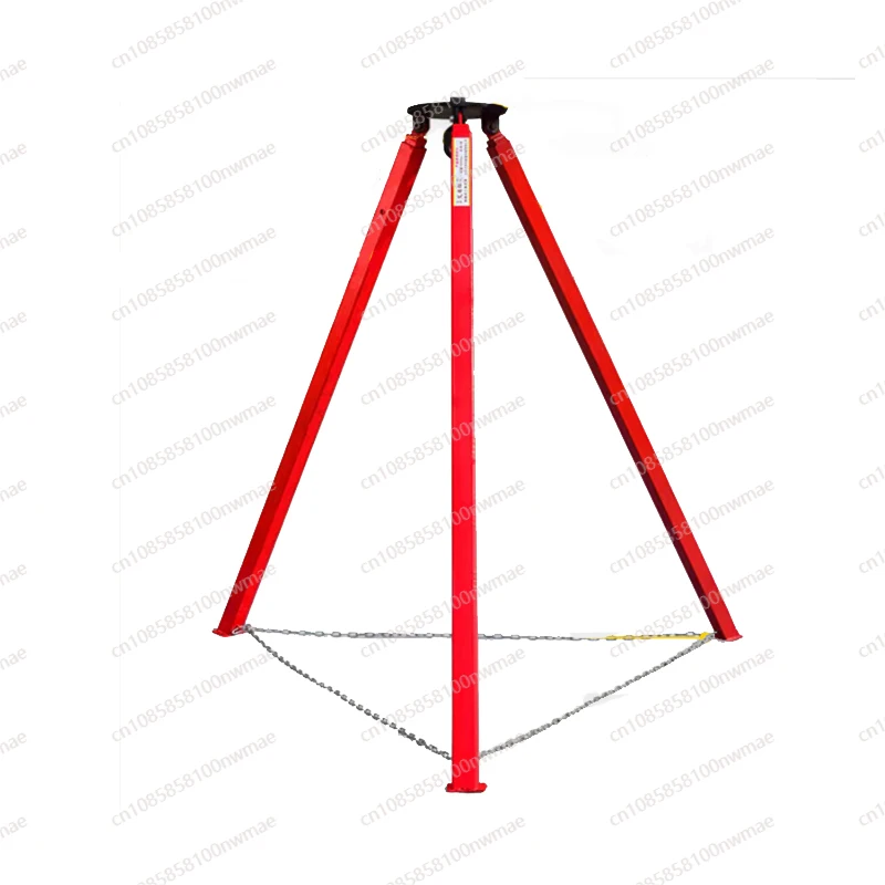 Simple hoist bracket retractable tripod lifting triangular bracket hand pull