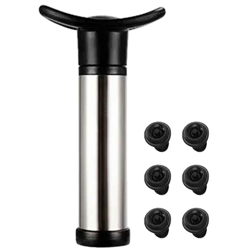 

ABZV-пробки для бутылок вина, вакуумный воздушный насос для консервантов вина, прочная конструкция из нержавеющей стали, герметичное, герметичное уплотнение, легко