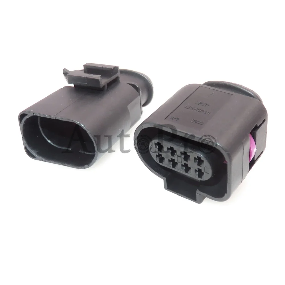 1 Set 8 Way 1J0973714 1J0973814 AC Assembly Auto Radar Gearbox Electric Cable Socket Car Plastic Housing Waterproof Plug For VW