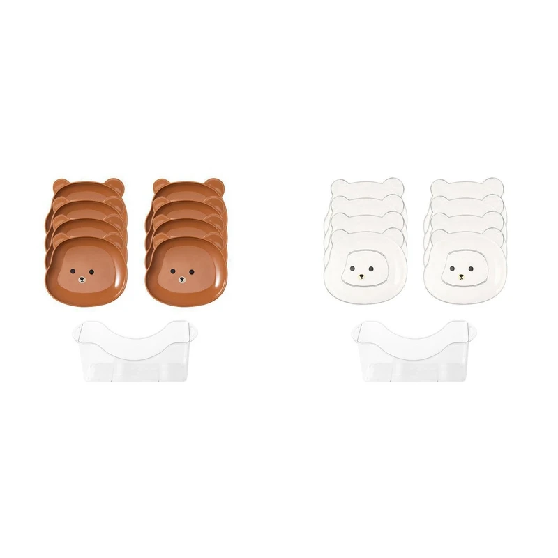 Cute Cartoon Shape Bear Spit Bone Dish Desktop Trash Tray Snack Food Residue Fruit Plate Kitchen Tableware