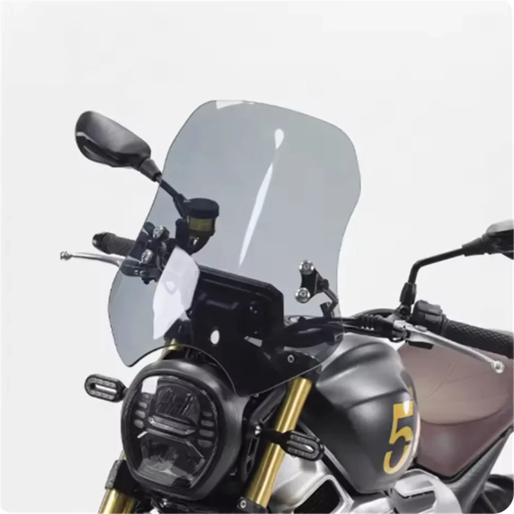 

windshield modification For VOGE 500AC 500 AC raised front windshield chest protector with adjustable height windshield panel