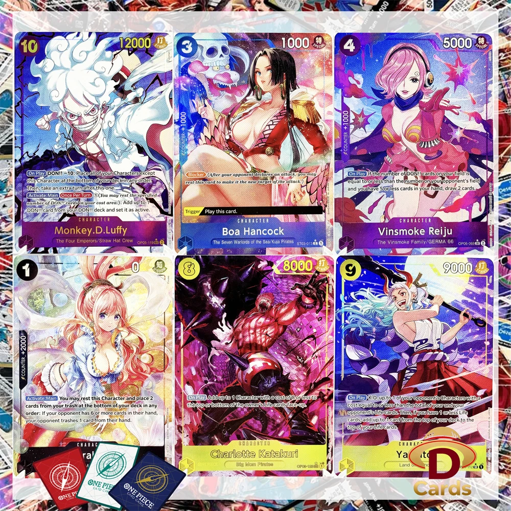 Set of 9(9PCS) One Piece Card The Best PRB01 Series Featured Set Replica Hobby Collectible Anime Game Card Holographic