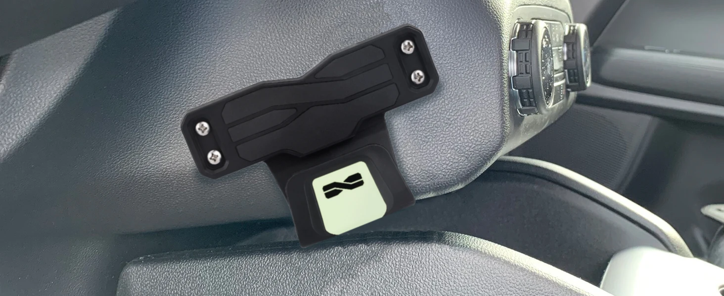 Adoreal 2 Stück Magnetische Waffenhalterung mit Sicherheits-Auslöseschutz, Waffenmontage für Auto, für Pistolen, Revolver, Schrotflinten, Wandmontage – Detail 4