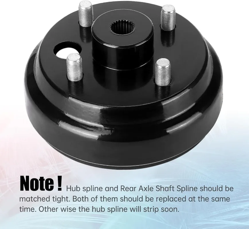 10L0L طبلة فرامل عربة الجولف/مجموعة المحور (كهربائية) لـ EZGO TXT يستبدل OEM #   19186G1P #5