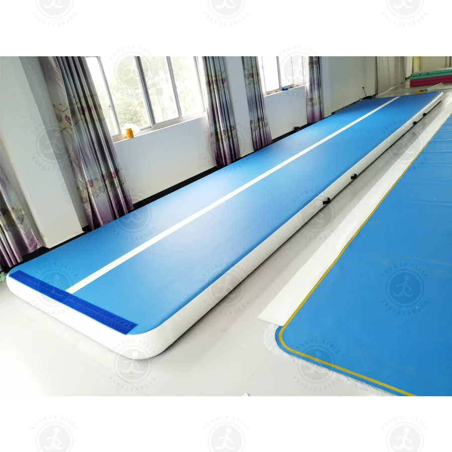 10M Goedkope Air Track Mat Gymnastiek Home Mat Air Track Opblaasbare Gymnastiek Mat