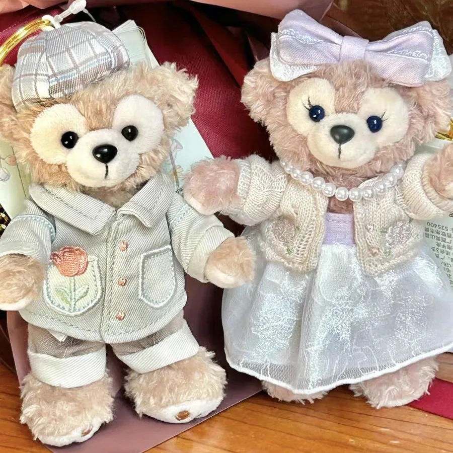 

Disney cartoon Duffy ShellieMay LinaBell cute backpack pendant, 15cm plush keychain, birthday gift