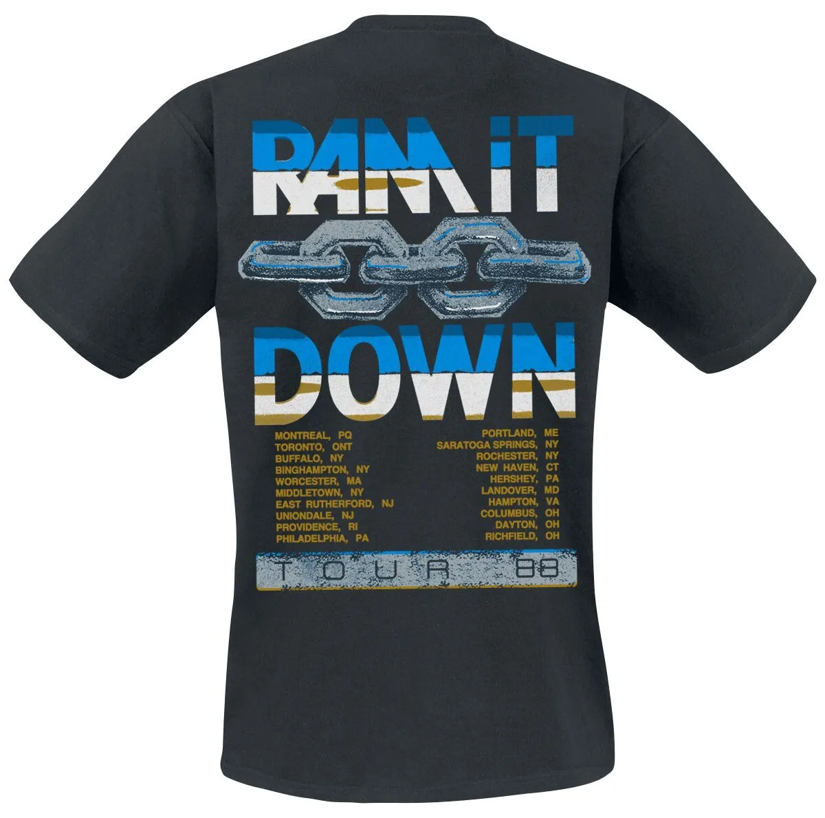 Judas Priest Ram It Down Tour 88 Print T-Shirt Unisex Metal Fans Casual Tee