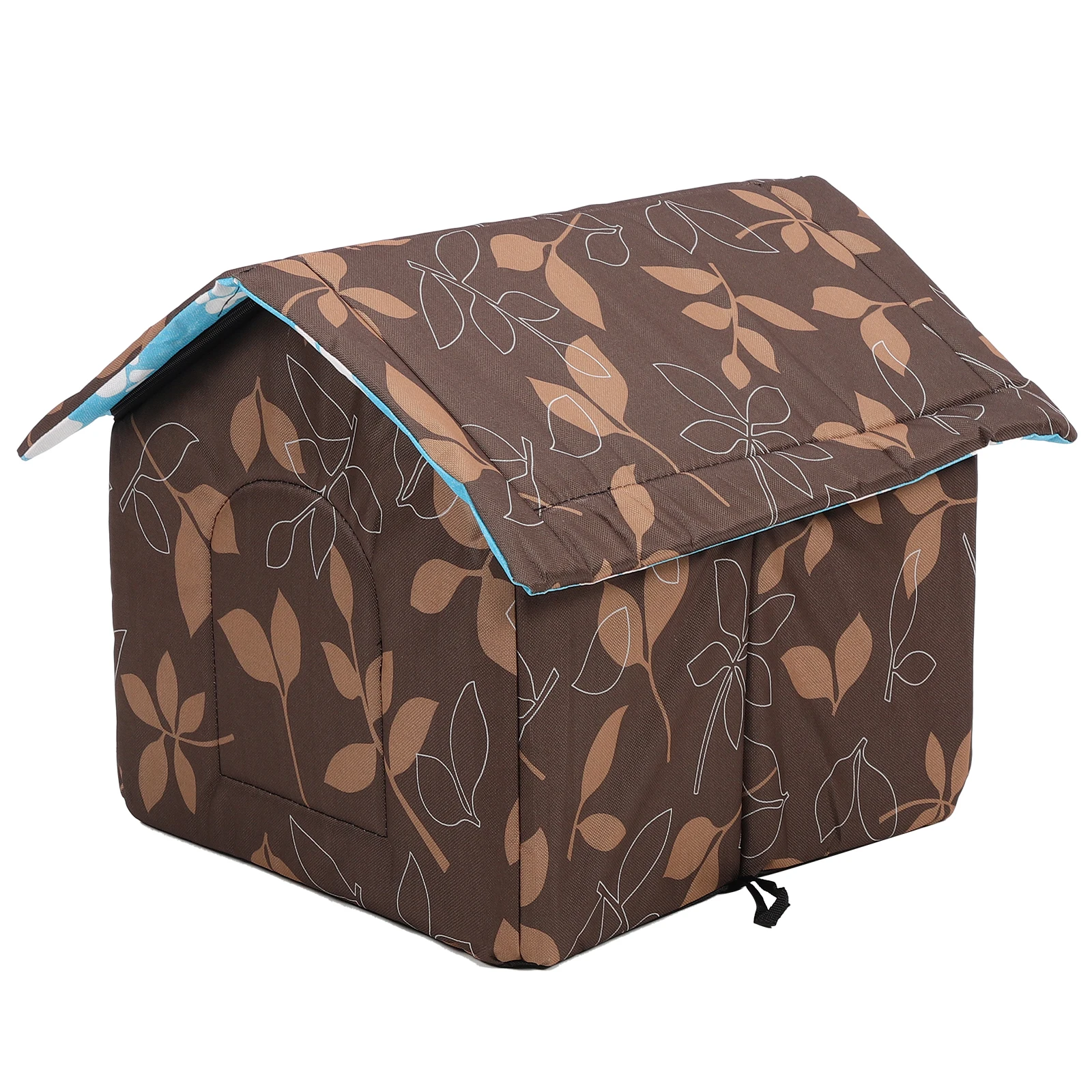 

Pet Nest Warm Cat Sleeping Bed House Sponge Insulated Warming Shelter