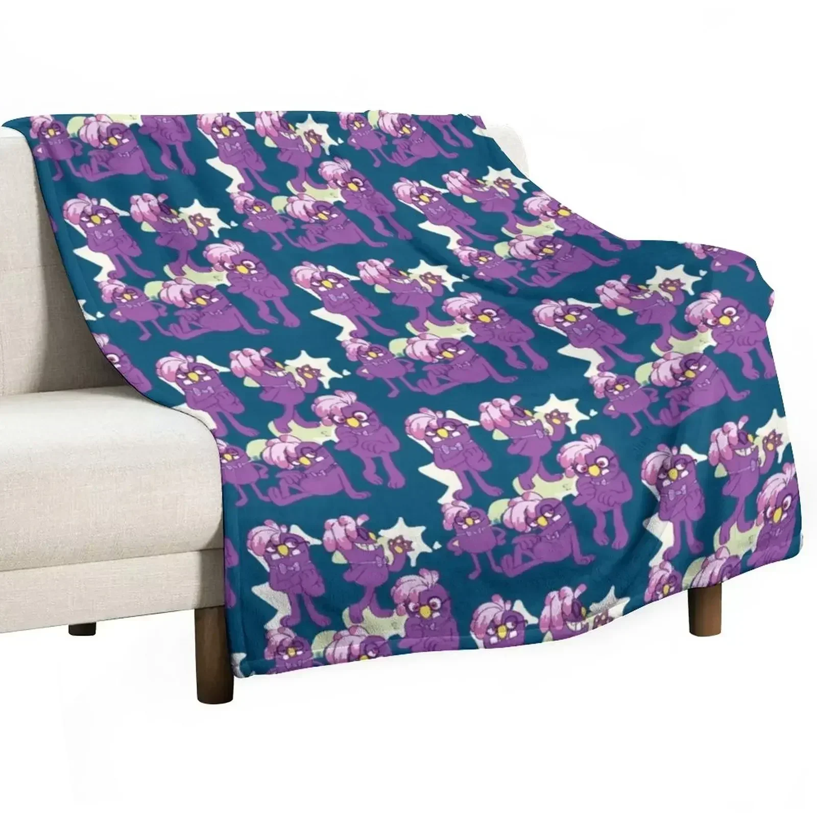 

Floofty - Bugsnax Throw Blanket Soft Beds for winter Picnic Blankets