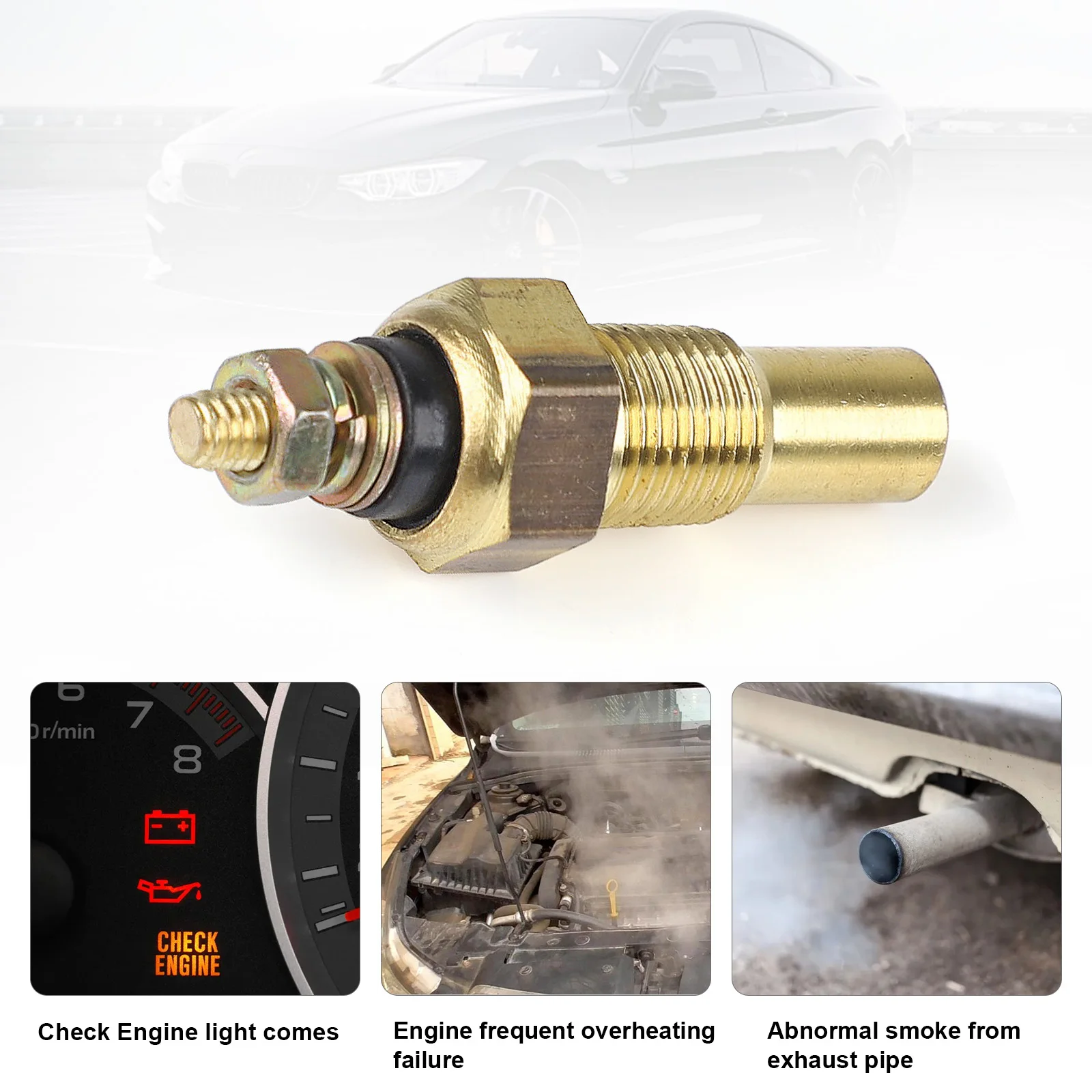 1/8 NPT Electrical Sender Transmitter Sending Unit Temp Sensor Water / Oil Temp Temperature Sensor