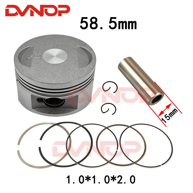 58.5mm big bore  Piston Ring Set for Scooter ATV QUAD 152QMI 157QMJ 1P57QMJ GY6 125 GY6 150 BIG TO 175CC