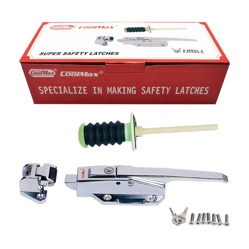 High Security Zinc Alloy Stainless Steel Coolmax CM-1178-L/P/LS/PS Cam-Lift Plane Safety Latch for Cold Room Doors