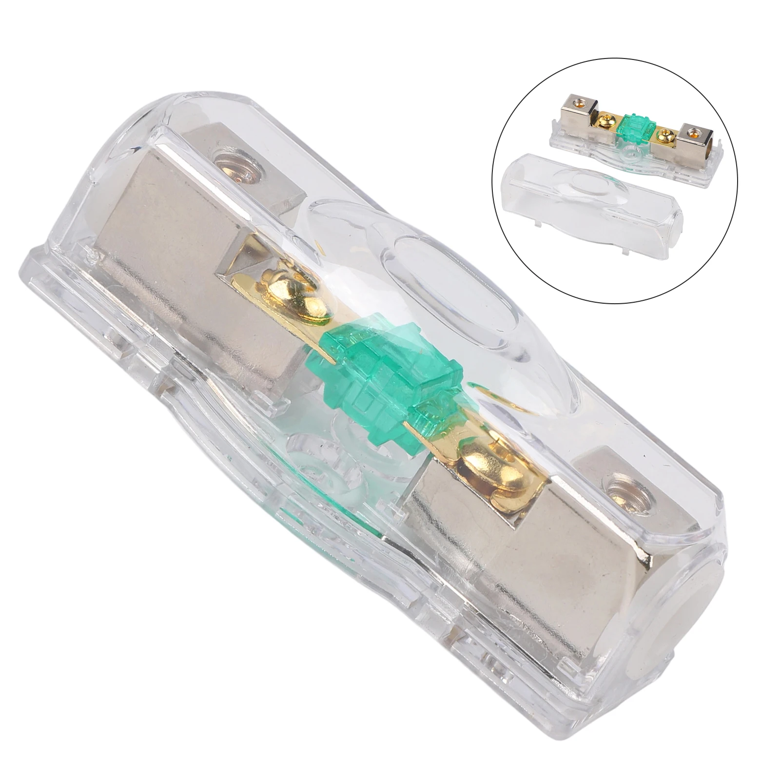 

Automotive Audio Fuse 32V DC Power Supply Fuse Holder 30-200A AGU Fuse Holder Car Fuse Holder Automobiles Tools