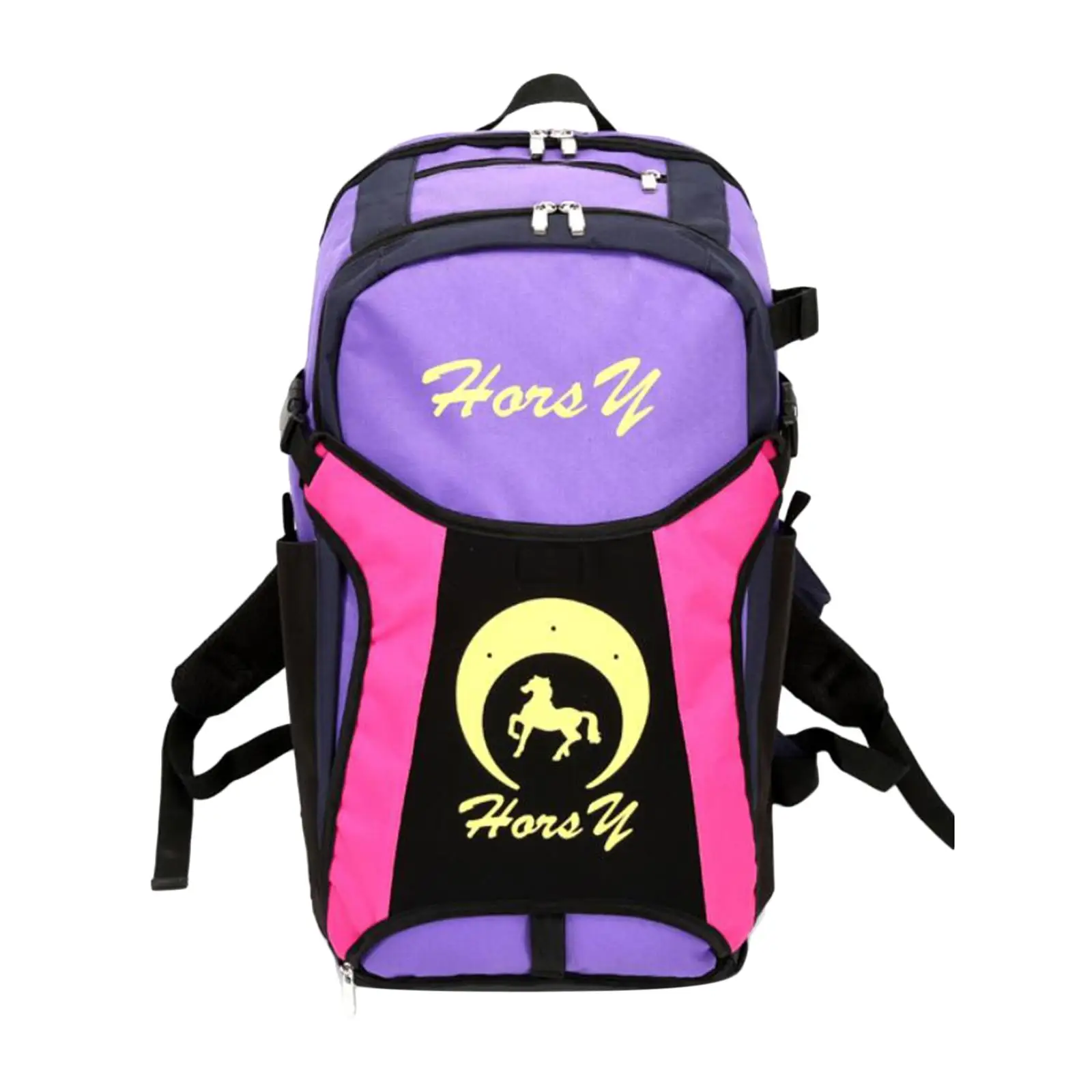 Horse Riding Boots Helmet Bag with Separate Compartments Durable Oxford Carry Pack for Equestrian Practice