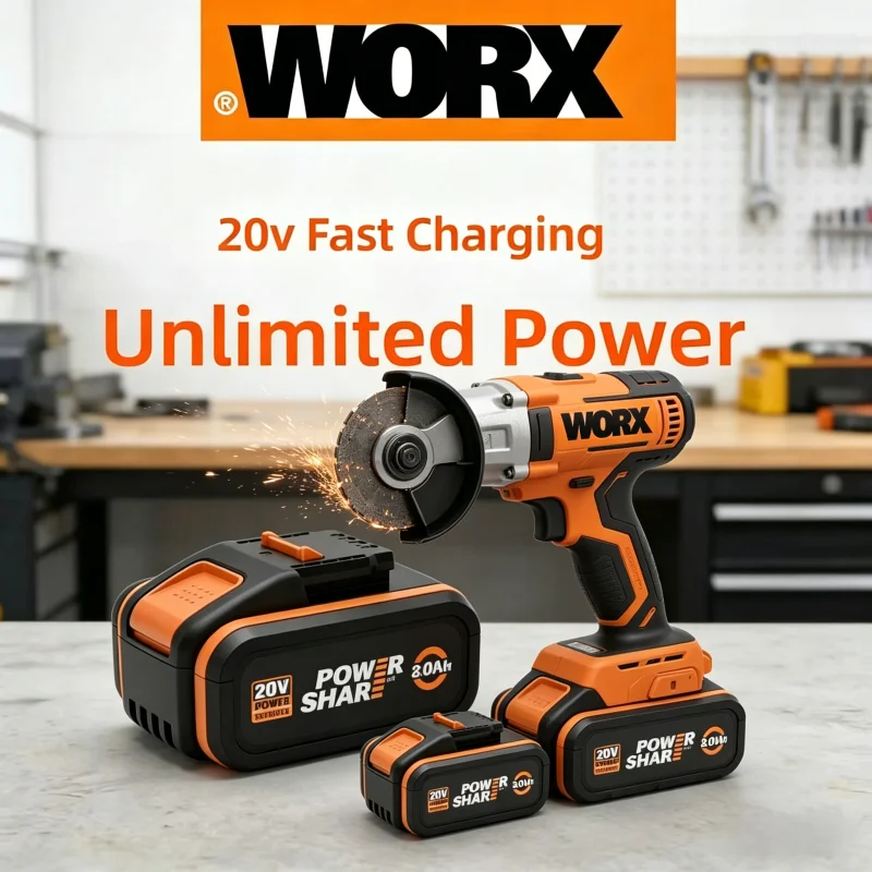 

Super Durable WORX 20V PowerShare PRO Battery 4.0Ah 6.0Ah 8.0Ah Replacement for Cordless Power Tools