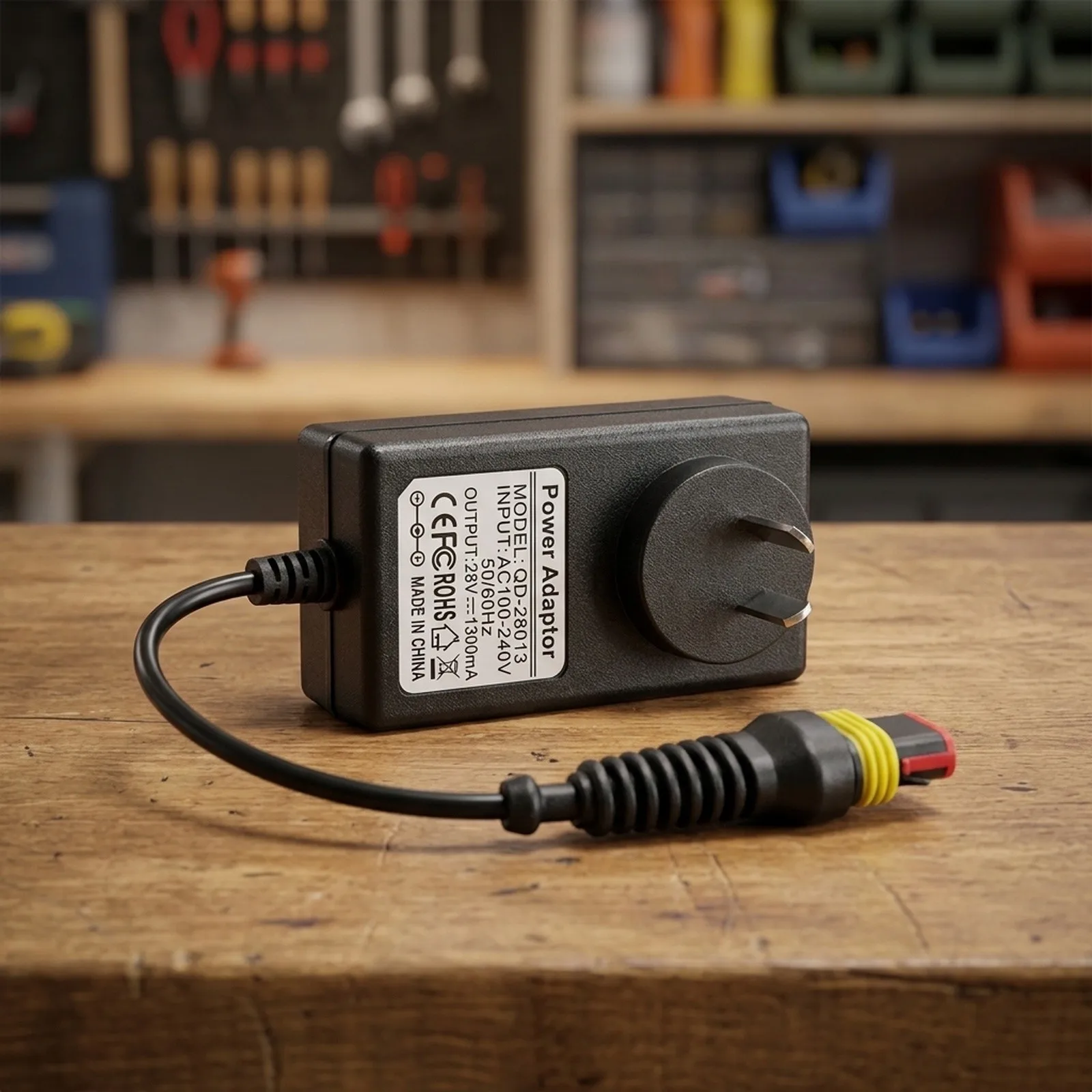 28V DC 1300mA Power Adapter for Robotic Lawnmowers Compatible with Models 105 305 310 315 315X 405X 415X R50Li R70Li R75Li