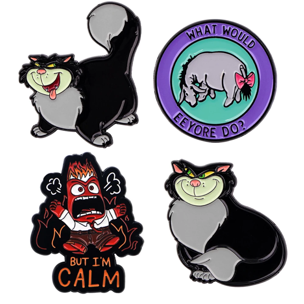 

Cute Cat Enamel Lapel Pin Badge Pins Hats Clothes Backpack Decoration Jewelry Accessories Gifts for Friends