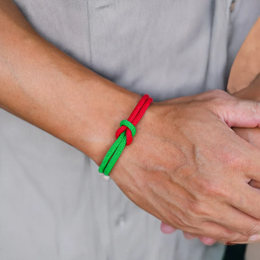 Noter موضة جديدة الأخضر الأحمر عيد الميلاد سوار للرجال الصف أ 4 مللي متر سلسلة سوار Pulseria أوم Boyfriend اليد اكسسوارات Joias
