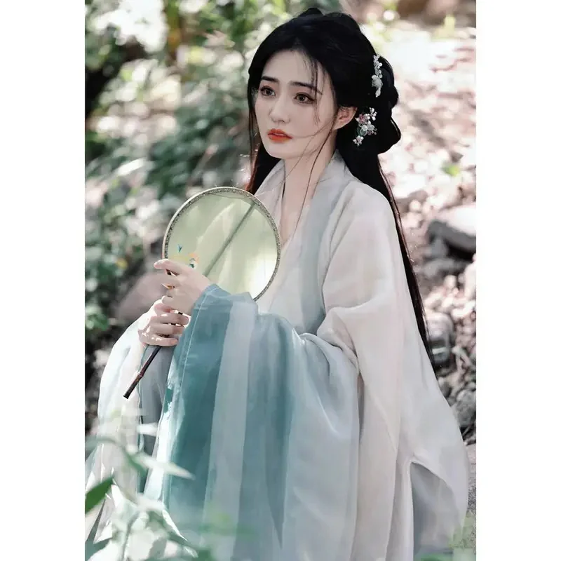 

Cy[12000 People Collect]Xu Lu's Hanfu Women's Wei, Jin, Southern And Northern Dynasties Ancient Costume Clear And Cold Feeling B