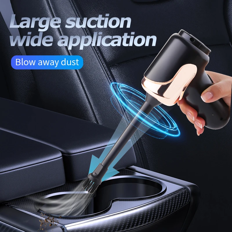 مكنسة كهربائية لاسلكية للسيارة تهب وشفط مكنسة كهربائية محمولة صغيرة محمولة اثنين في واحد #6