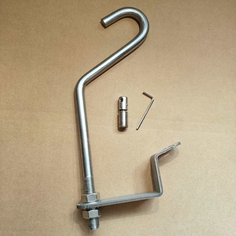 TPE Silicone Entity Doll Head Body Integrated Hook M16 Interface Screw Stainless Steel Hook Clean Storage Display Rack Hook