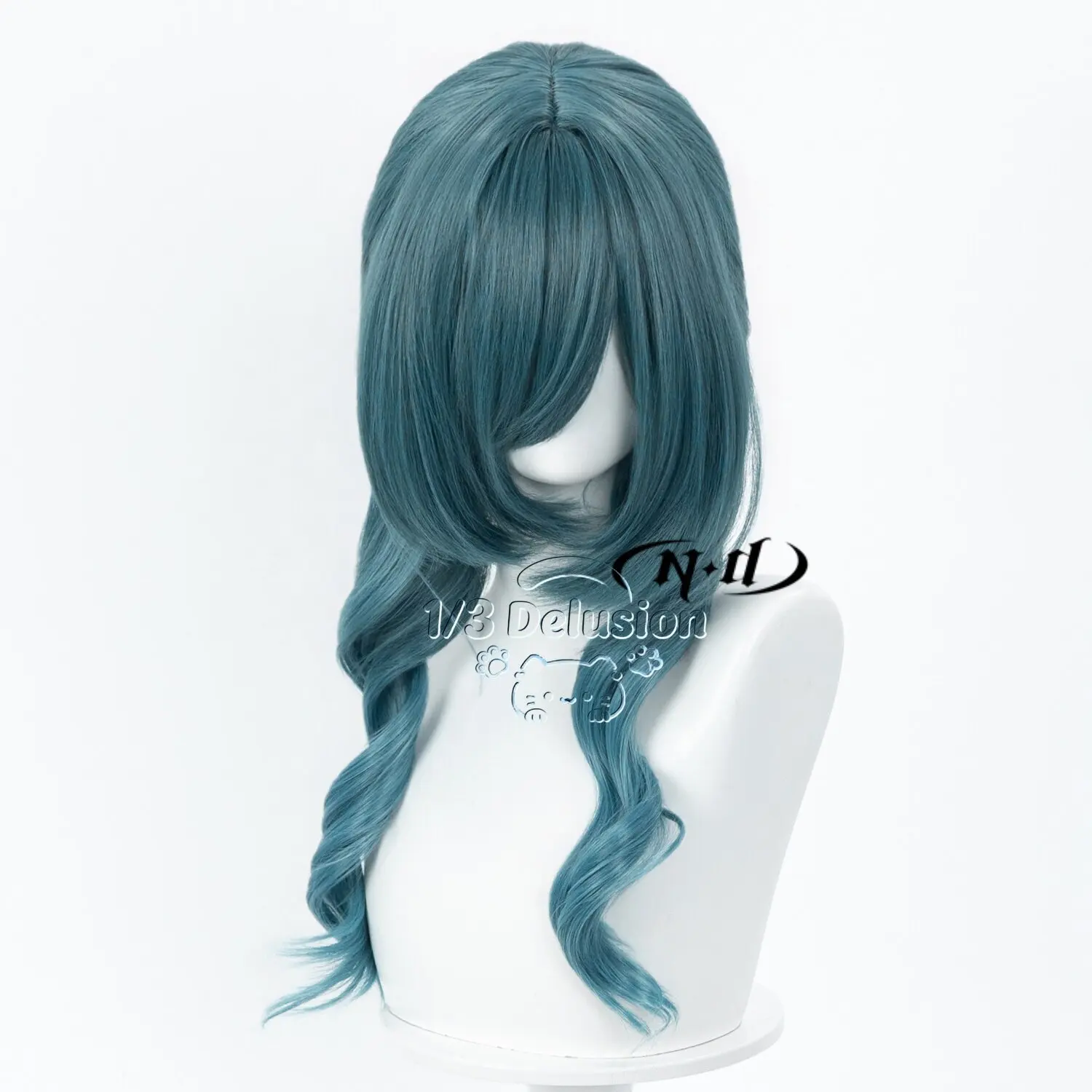

Arknights Endfield Xaihi Cos Wig T Color Gradient Braided Updo Realistic Scalp Top Pre-styled Cosplay Hair 1/3 Delusion