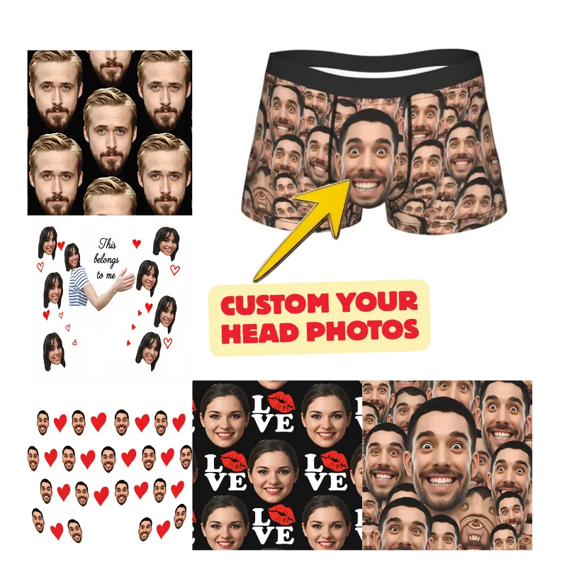 

Мужские трусы-боксеры с 3D-мешочком на заказ, высококачественные эластичные трусы-шорты, большие размеры до 2XL