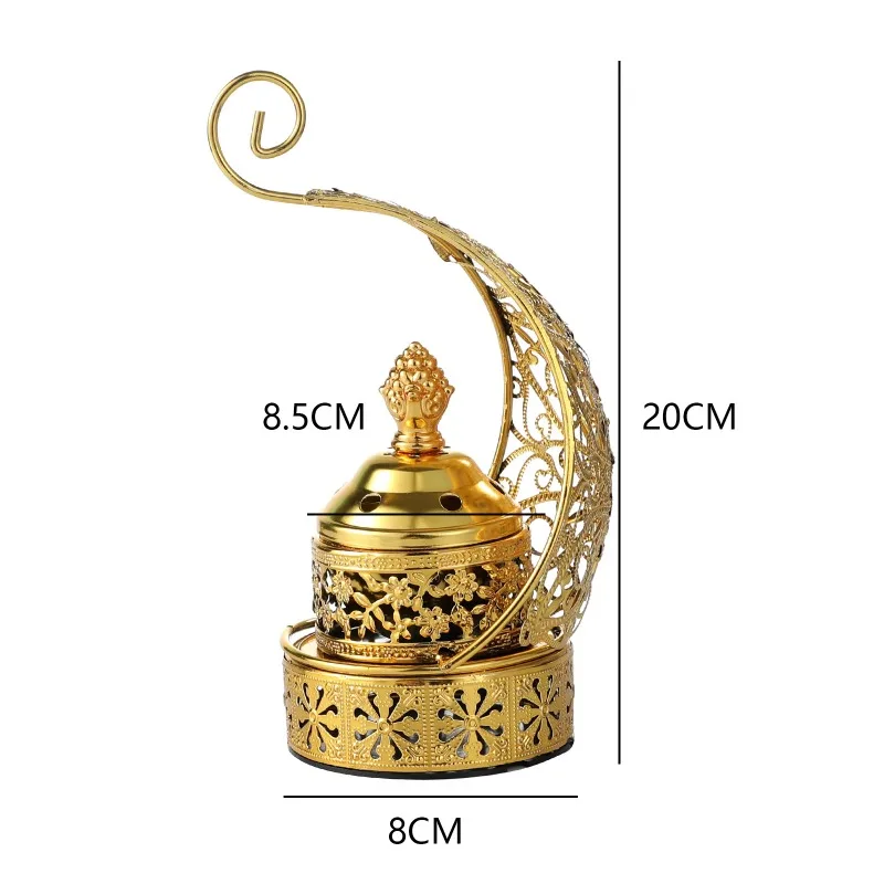 Iron cut incense insert aromatherapy diffuser carbon furnace autumn home interior decoration