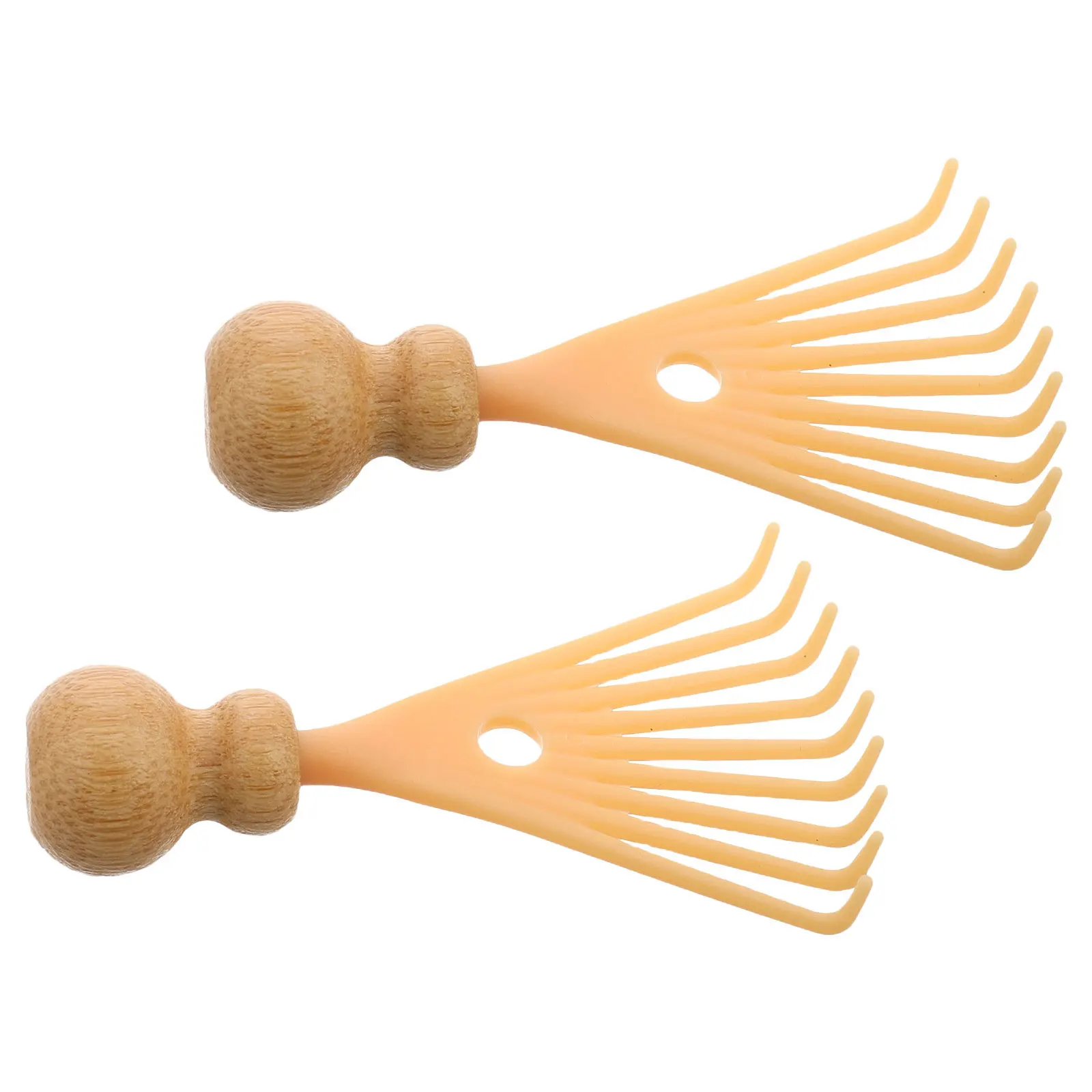 2 قطعة عصا تدليك فروة الرأس المحمولة هرش الرأس لتصميم مريح طويل الأمد الشعر فروة الرأس مدلك عميق مشط #2