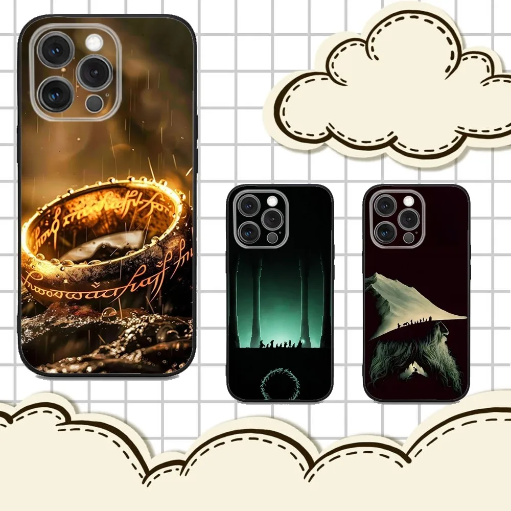 

The L-Lord of the R-Rings Phone Case For iPhone 16e,16,15,14,13,12,11,Pro,X,XS,Max,XR,Plus,Mini Soft Black Cover