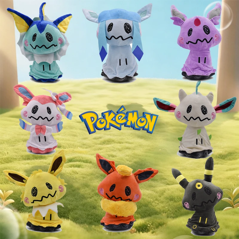 Peluches de Pokemon Mimikyu, Mimikyu Cos Umbreo, Sylveon, Eevee, Charizard, Snorlax, Vaporeon, Espeon, Leafeon, Muñecos de Peluche de Regalo