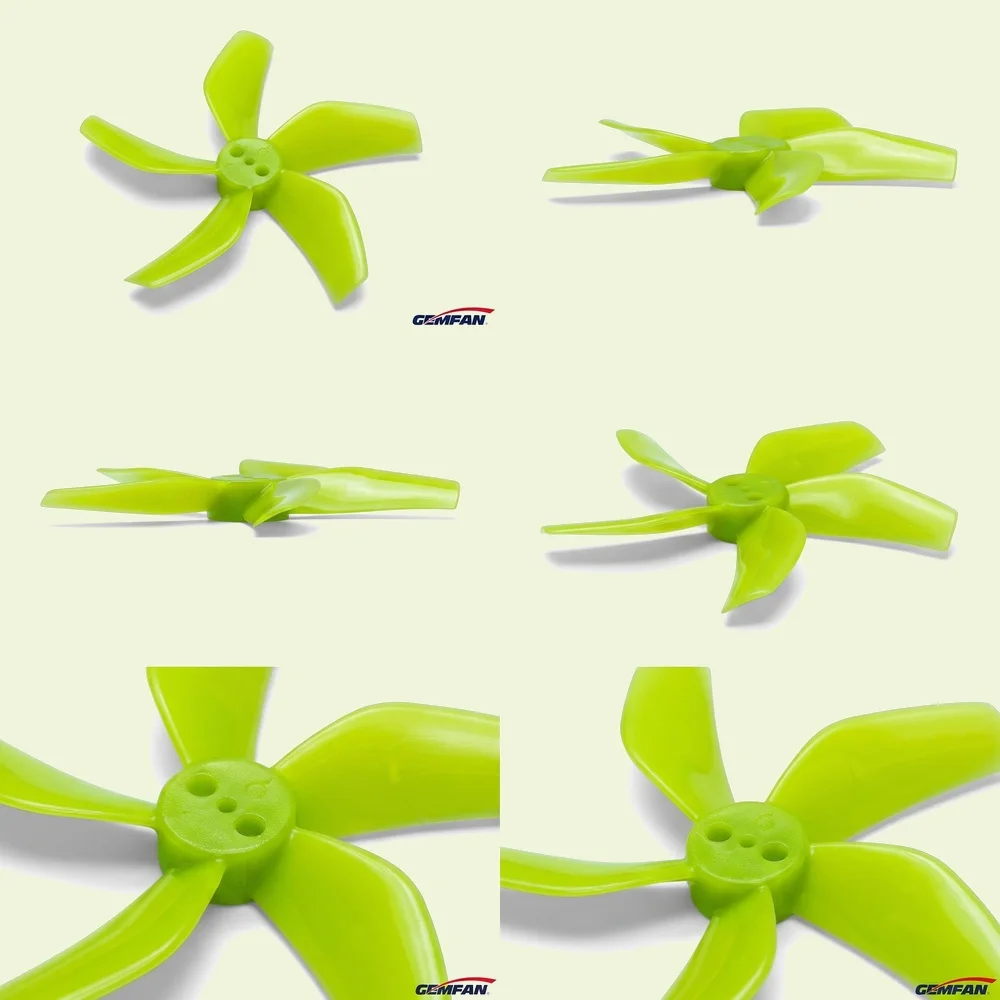 4Pairs 8Pcs GEMFAN D51 2020 2x2x5 2inch 50.3mm 5-Blade PC Propeller 1.5mm for RC FPV Racing Freestyle Tinywhoop BETA85X Drone