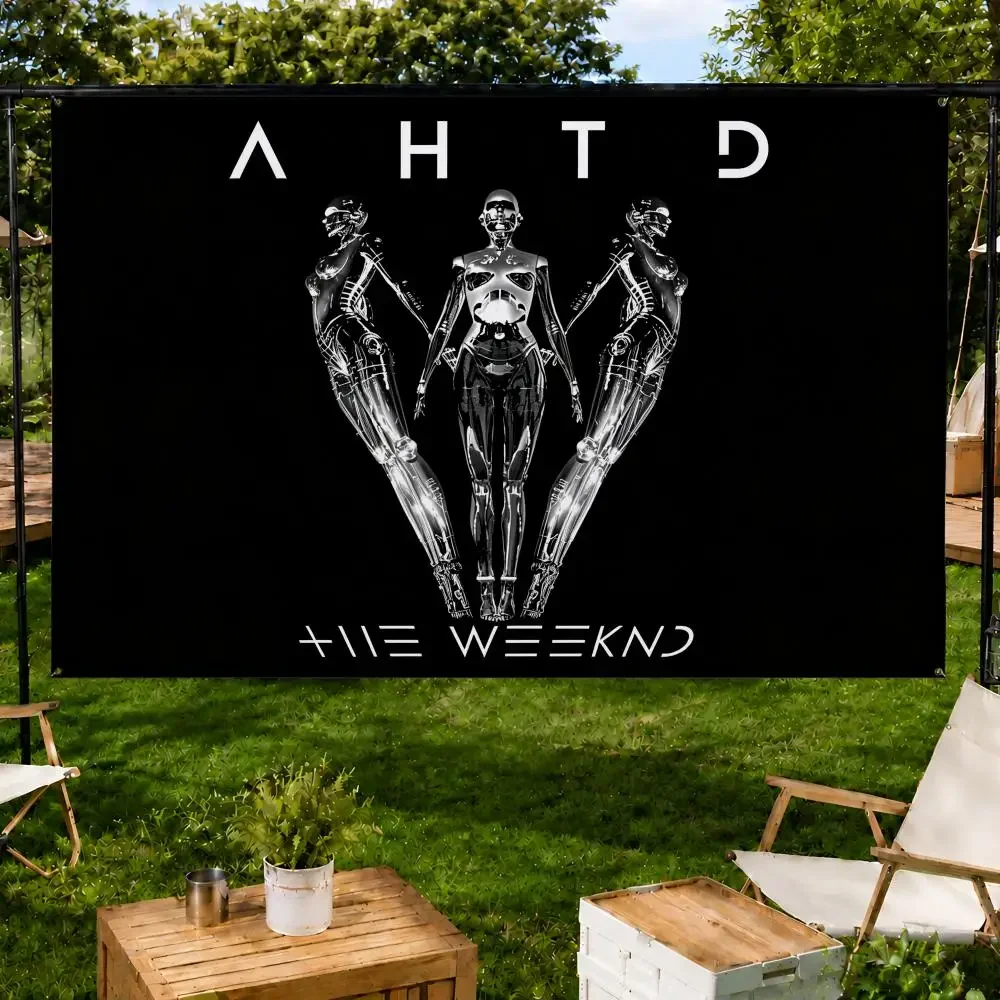 R&B Singer T-The Weeknd Flags Fan support, home, dormitory, wall decoration, outdoor camping, party banners, gifts