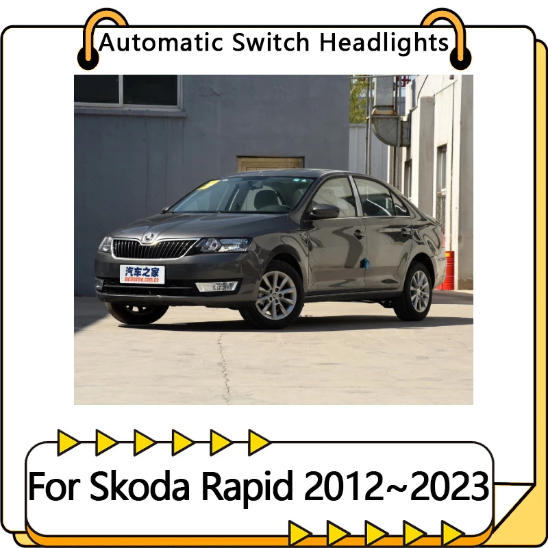 For Skoda Rapid NH3 NH1 Volkswagen Polo 2012~2023 Headlight Automatic Switch Auto Light Upgrade Car Accessories Tuning 2014 2018