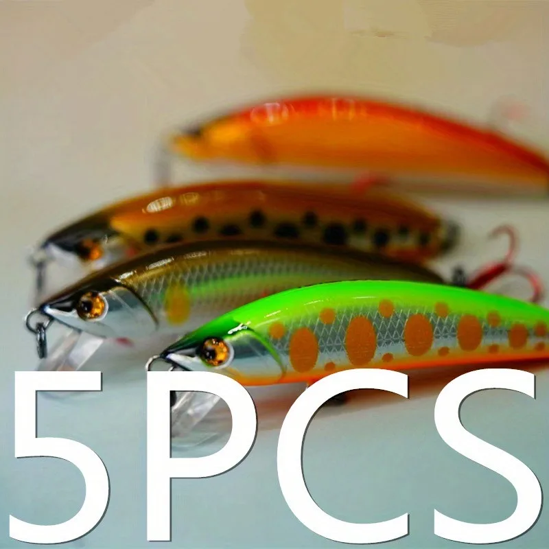 

LURETV Stream Road Yamino Micro bait 54S 5.4cm 5.3g Trout Ma Kou Jun Fish Hook bait 5PCS 9132