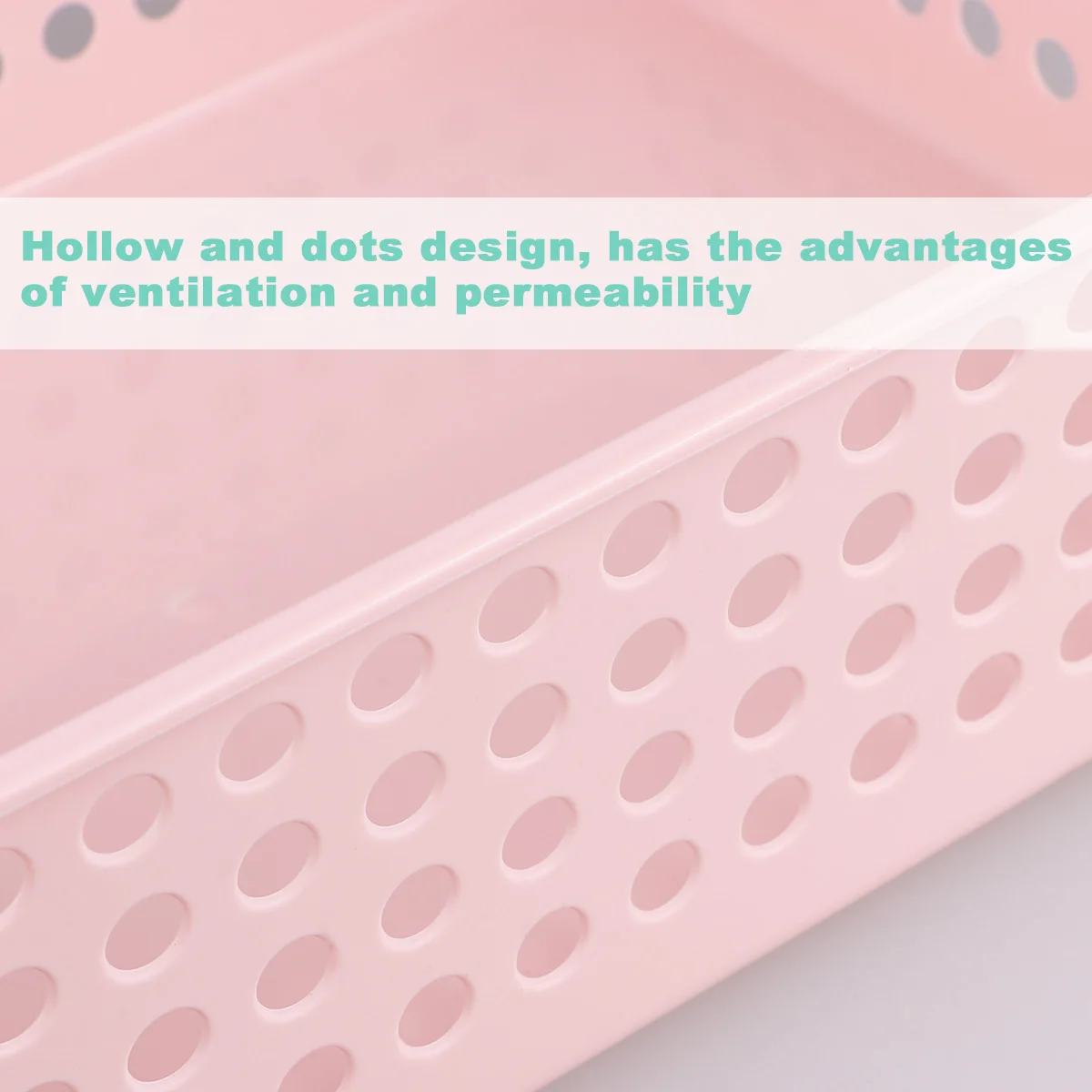 3Pcs Desktop File Basket Plastic Solid Color Document Organizer for Office Storage File Holder Easy Grip Handle Large Size