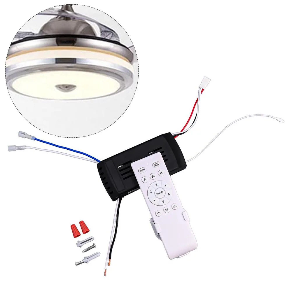 

Ceiling Fan Remote Control Kit Compatible with DC 24V Models Offering Six Speeds and a Practical Timer Feature