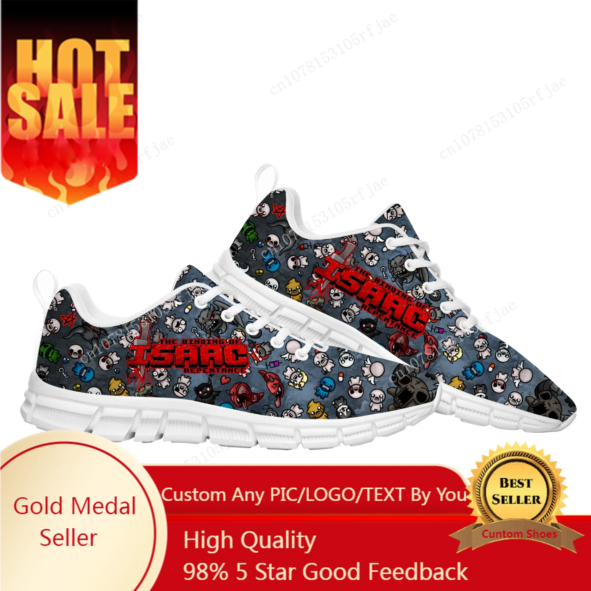 

The Binding of Isaac Sports Custom Shoes Cartoon Game Mens Womens Teenager Sneaker Tailor Made Couple Built Shoes