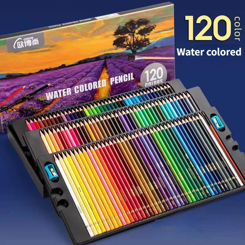 Obos 48/72/120/150/200 pcs Colored Pencil Drawing Set Watercolor and Oily Bright Color Hand-painted Professional Art Supplies