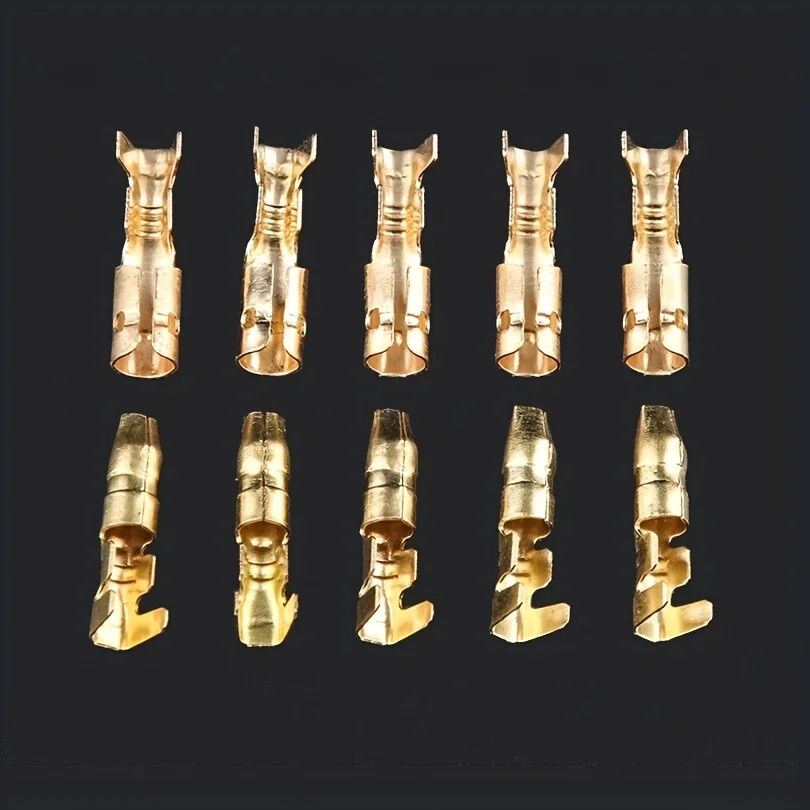 

20sets Crimp Terminal Female Connector With Transparent Sheath Inserted Spring 4.0 mm Self lock Plug Insulator Single socket