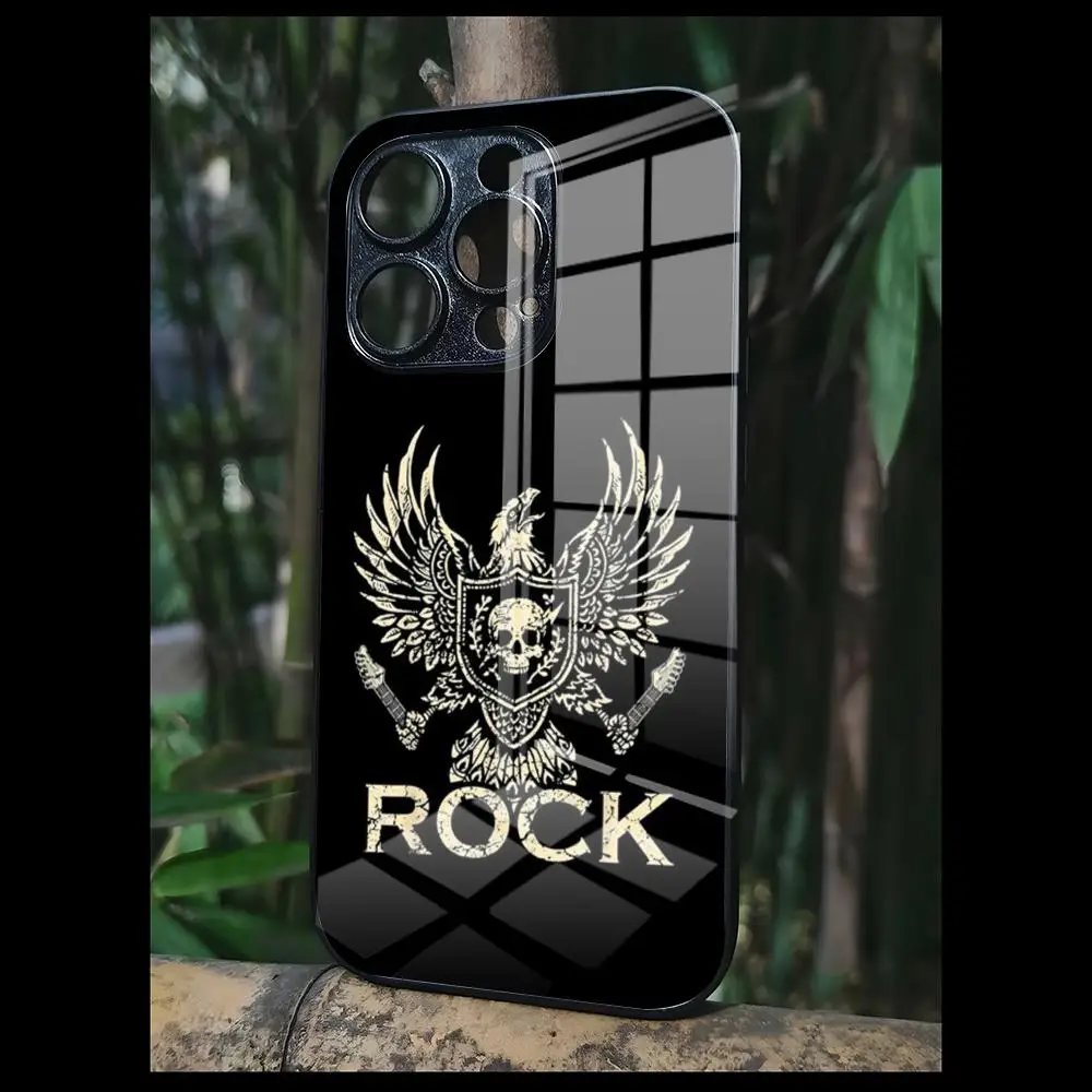 ROCK N ROLL OLD SCHOOL For OPPO A 55 54 One Plus 8T 92s A93s A94 95 8 9 7 Pro FindX3 X5PRO RENO4 RENO7 Reno4se 5F 6Z Glass Cover
