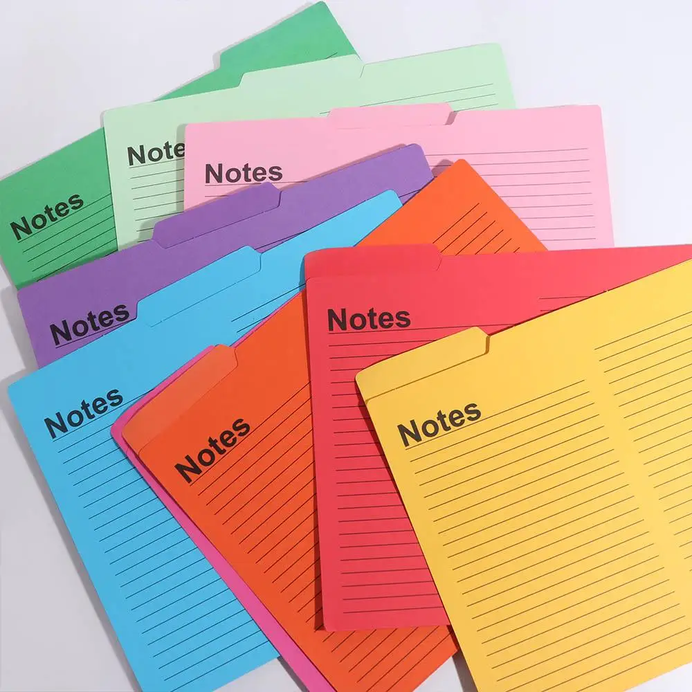 Desktop Storage Writable Manila Folder Large Capacity Lineate Writing Notes a4 File Organizer Document Holder Multifunctional